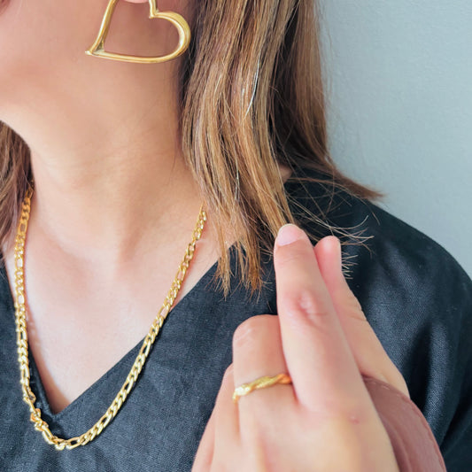 【ステンレス】ボールド フィガロチェーン ネックレス|ユニセックス