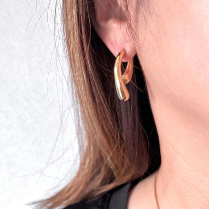 【ステンレス】バックキャッチ ドロップメタルピアス